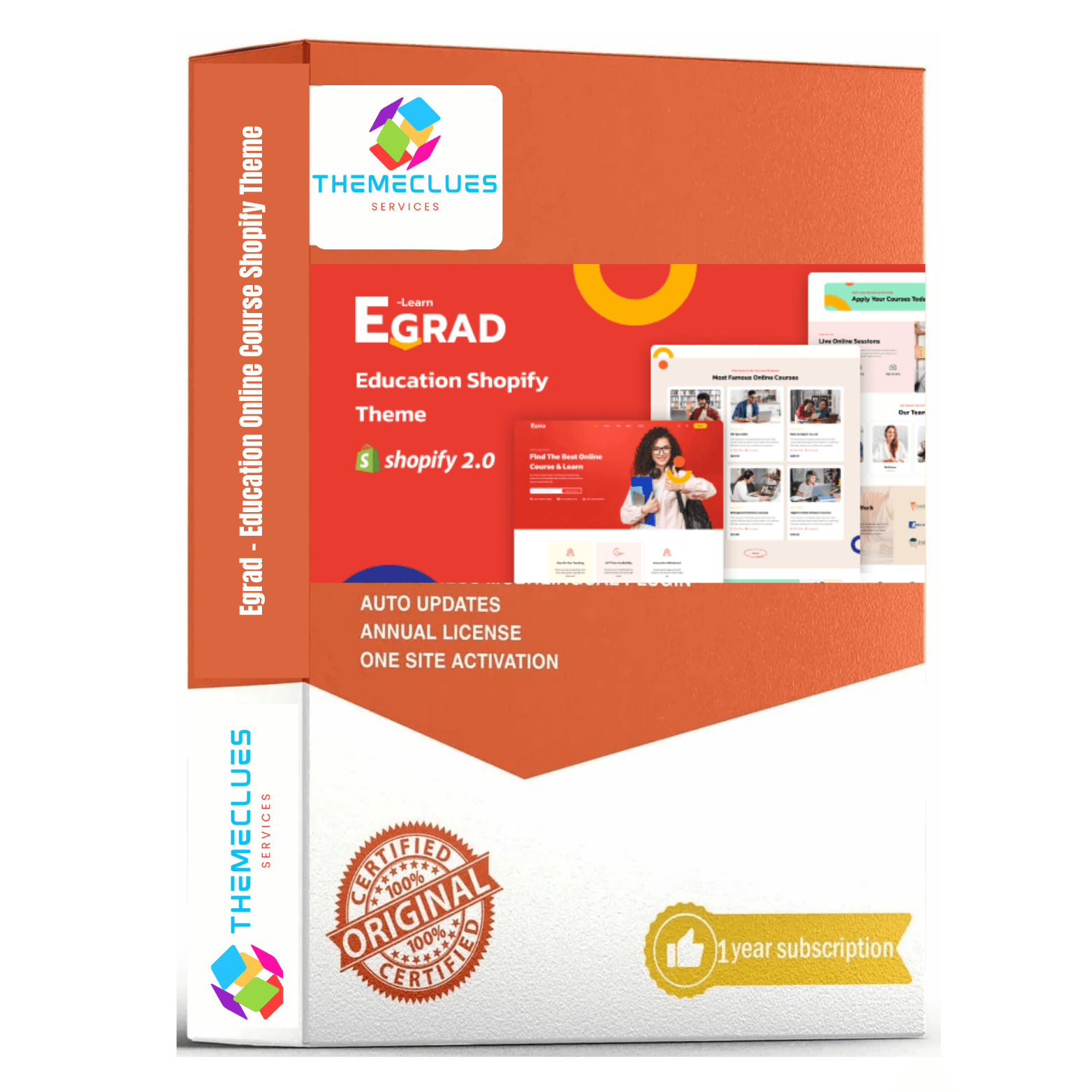 Egrad Education Online Course Shopify Theme themebrain.net