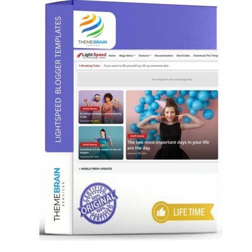 LightSpeed Blogger Templates