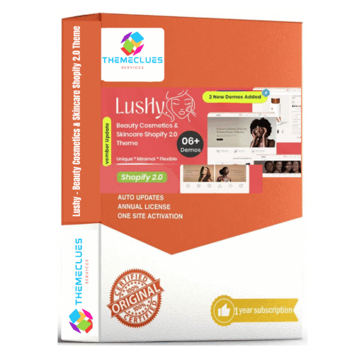 Lushy – Beauty, Cosmetics & Skincare Shopify 2.0 Theme 💄✨