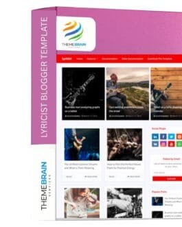 Lyricist Blogger Template – Premium Blogger Theme for Music & Lyrics Blogs
