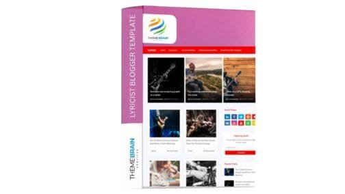 Lyricist Blogger Template