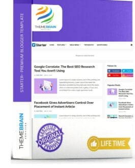 Starter – Premium Blogger Template for Beginners & Professionals