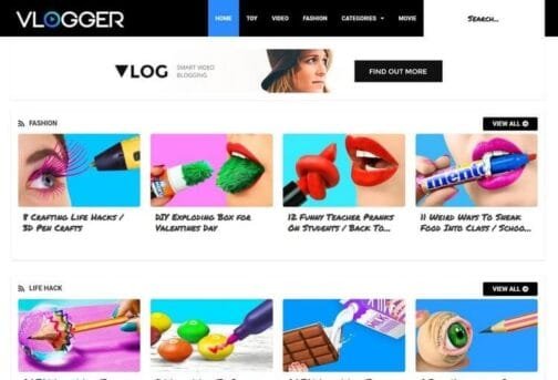 Vlogger – Premium Blogger Template for YouTube & Video Creators 🎥📢 - Image 2