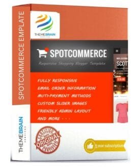 SpotCommerce Blogger Shopping Template – Fast, Responsive & eCommerce Ready